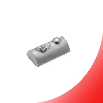 KOSMOSPROFIL Nutenstein mit Federkugel und Steg M4 Nut 6 für Aluprofil 20-er