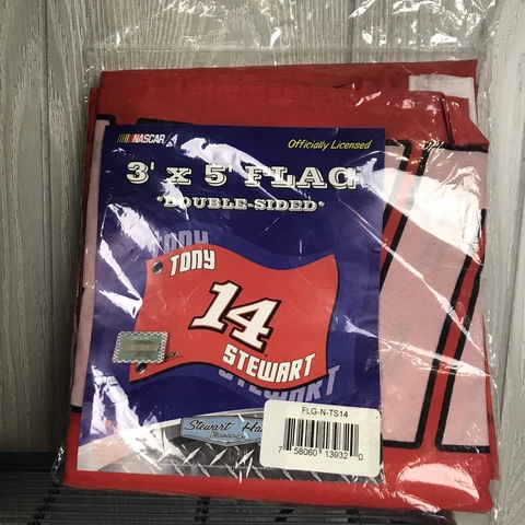 NASCAR Tony Stewart 3 x 5 ft Double Sided Flag Officially Licensed NEW Cover
