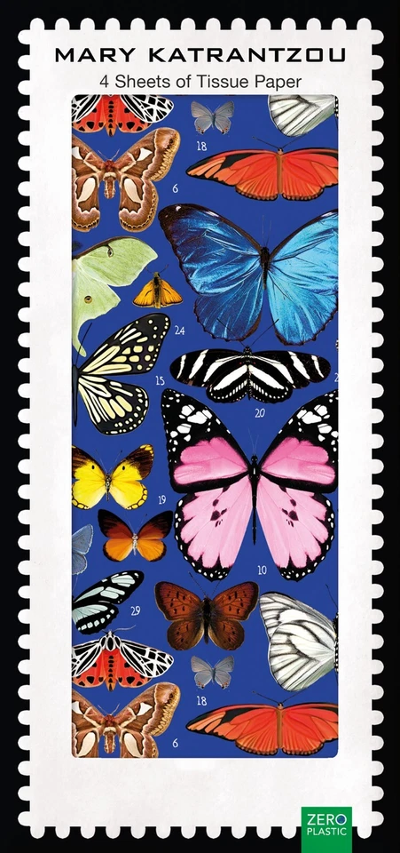Mary Katrantzou Butterflies Pack of 4 Sheets of Tissue Paper - Image 1 of 1