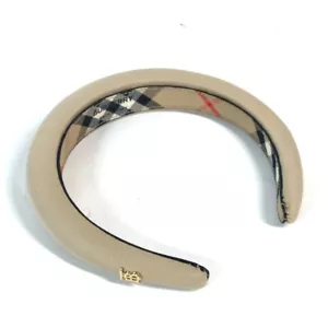 BURBERRY Inner check pattern Logo TB hair accessories headband hair band - Picture 1 of 11