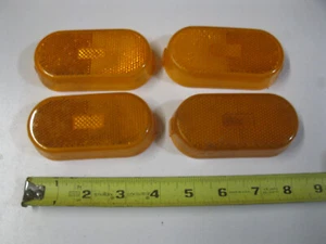 4 Clearance Side Marker Trailer Light Amber Lens RV - Picture 1 of 4