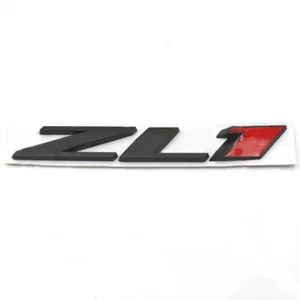 Para Chevrolet CAMARO ZL1 1 PIEZA LOGOTIPO trasero emblemas adornos metal negro rojo - Imagen 1 de 3
