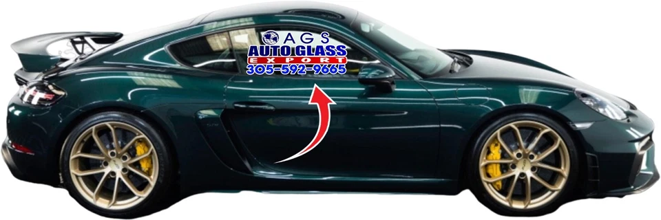 2014-2024 Porsche Cayman 2 puertas cupé puerta vidrio delantero derecho solar FD26123GTN Foto 1 de 1