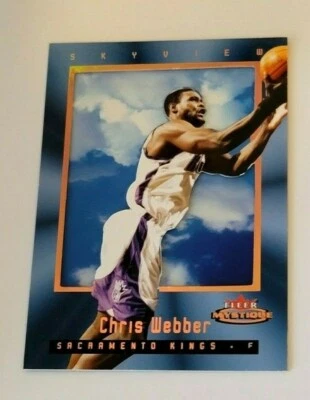 Fleer Mystique Chris Webber Skyview Gold #/51 2003-04 raro sin circular como nuevo Foto 1 de 2