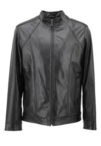 Chaqueta de cuero para hombre Arthur napa de cordero de cuero auténtico chaqueta de transición - Imagen 1 de 3