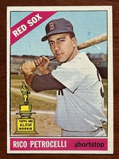 1966 Topps Rico Petrocelli Boston Red Sox 1965 All-Star Rookie Card #298 EX-MT