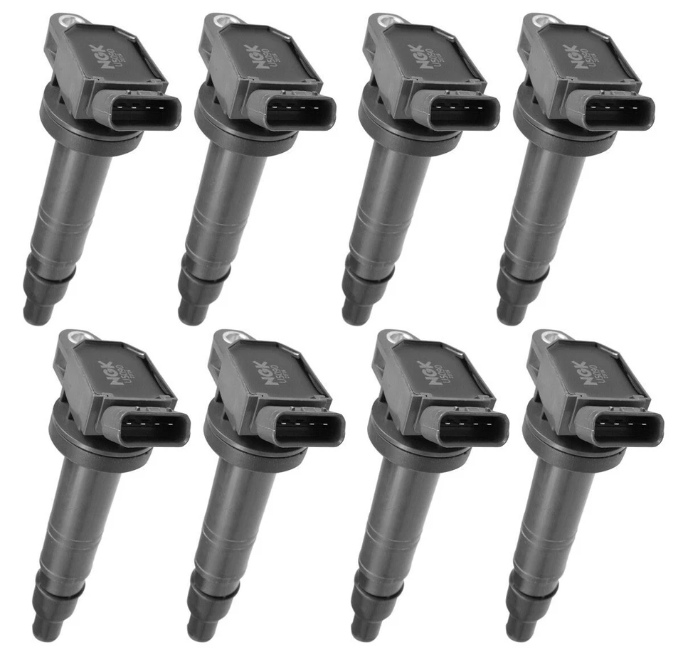 NGK Set of 8 COP (Pencil Type) Ignition Coils for Lexus GS F IS F RC F 5.0L V8 - Imagem 1 de 1