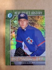 2017 Bowman Draft MLB Draft History Refractor /250 Roy Halladay Blue Jay's  !!!