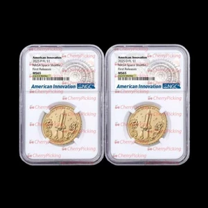 2025 P D FLORIDA AMERICAN INNOVATION NASA SPACE  NGC MS65 ⭐FIRST RELEASES ⭐ - Picture 1 of 3