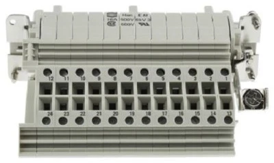 Harting Han B Series size 24 B Connector Insert, Female, 24 Way, 16A, 9330244725 - Image 1 of 4