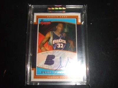 2002 Bowman Rookie Signatures Amare Stoudemire SE-AS Auto/Jrsy 415/999 - Image 1 of 4