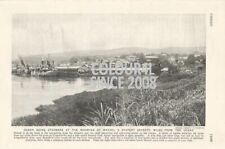  STEAMER SHIP CONGO MATADI IMPORT EXPORT OIL C 1926 PHOTO ILLUSTRATION PRINT 