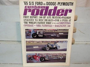 CUSTOM RODDER MAGAZINE Jan 1965; NHRA NATS, LITTLE RED HEMI WAGON,SOUTHERN 500 - Foto 1 di 2