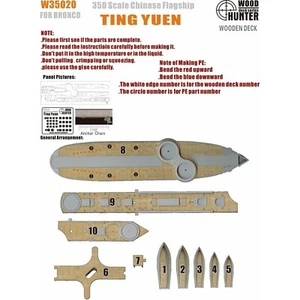 Hunter W35020 1/350 Mazzo di legno cinese Ting Yuen PER BRONCO NB5017 - Foto 1 di 3