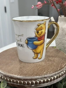 Disney 100 Winnie the Pooh Even If We’re Apart Mug Gold Handle 12oz By Zrike B79 - Picture 1 of 4