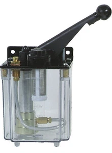 Lubrificatore Bridgeport manuale sinistro 1 litro CKE-8L Bijur 8cc - Foto 1 di 1