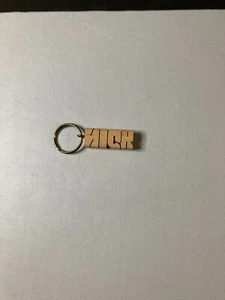 Vintage Wooden keychain name NICK - Picture 1 of 8
