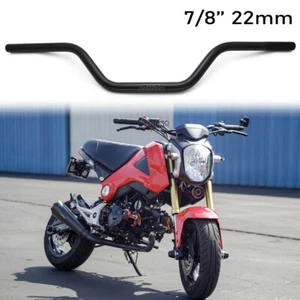 For Honda Grom 125 MSX Cafe Bobber Motorcycle 7/8" Handlebars Tracker Drag Bars - Picture 1 of 12