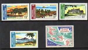 Estampillas de las Islas Comoras - Scott #'s C32-6 - Como nuevas montadas y casi nuevas - Imagen 1 de 1