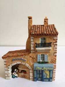 MINIATURE DOMINIQUE GAULT J CARLTON PROVENCE ITALY PIZZERIA SHOP BUILDING ART 1 - Picture 1 of 4