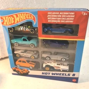 🔥HOT TOY🔥2022 Hot Wheels Assorted Car Set of 8 Gift Pack Orange Civic - Picture 1 of 5