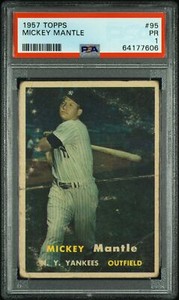 1957 Topps Mickey Mantle #95 PSA 1 PR