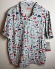 Coleman Short Sleeve BBQ themed Vented Outdoor MSRP $60 XXL