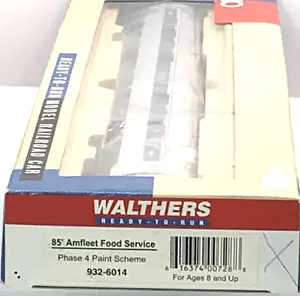HO Scale Walthers 932-6014, 85' Amfleet Food Service Car, Amtrak phase 4 NIB - Picture 1 of 3