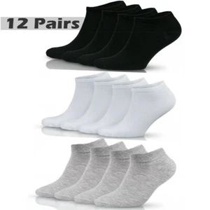 Mens Womens Trainer Liner Ankle Socks Invisible Cotton Low Cut Sports Socks lot - Picture 1 of 11