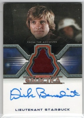 DISFRAZ AUTÓGRAFO BATTLESTAR GALACTICA GUERREROS COLONIALES DIRK BENEDICT STARUCK Foto 1 de 2