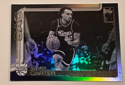2025-26 TOPPS NBA TARGET BLACKOUT PARALLEL FLAGSHIP DEVIN CARTER #165 - image 1 of 2