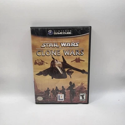 Star Wars: The Clone Wars (Nintendo GameCube, 2002) CIB Complete *Damaged Cover* - Image 1 of 4