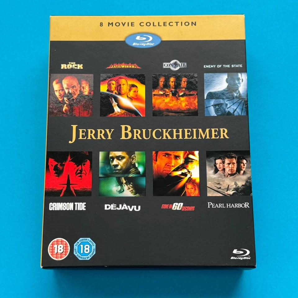 JERRY BRUCKHEIMER 8 MOVIE COLLECTION Blu Ray Rock Armageddon Pear Harbor Con Air - image 1 of 4