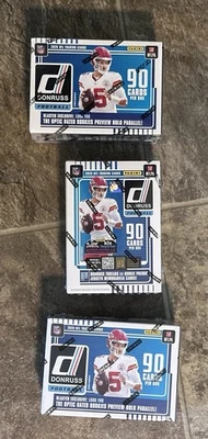 2025 Panini Donruss Football Sealed Blaster Box Lot of 3 Brand New In Hand QTY - Image 1 of 4
