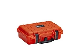 Portable All Weather Waterproof Protective Hard Case, Small Camera Orange - Picture 1 of 6