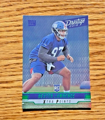 DEXTER LAWRENCE 2019 Panini Prestige #210 Rookie RC Xtra Points Green - Image 1 of 2