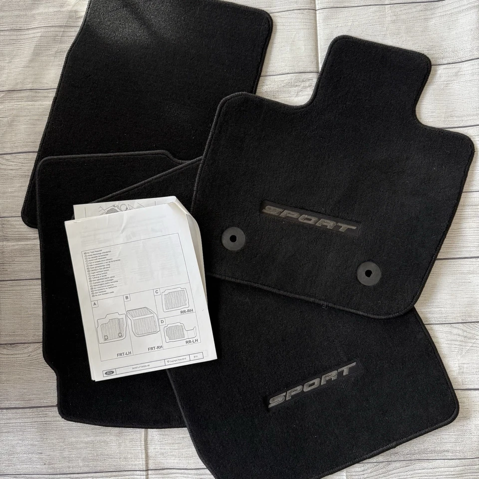 Juego de 4 alfombrillas contorno negras Ford Fusion 2013-2018 OEM Foto 1 de 4