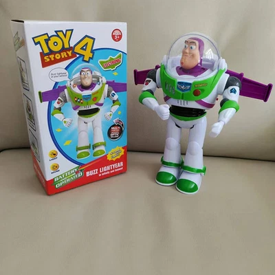 Disney Toy Story Buzz Lightyear Model Electric Walking Robot Doll Action Figure - Image 1 of 4