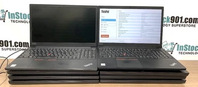 Lot 8 Lenovo ThinkPad E15 i5-10210U 1.60GHz 8gb RAM 256gb SSD 15.6" FHD PARTS - Image 1 of 4