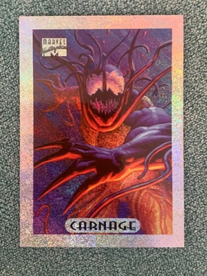 1994 Marvel Masterpieces Carnage Silver Holofoil Limited Edition #2 of 10 - Image 1 of 2
