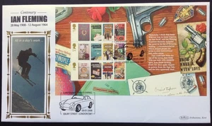 GB Benham 2008 James Bond Prestige Booklet Pane 2 on First Day Cover, Ebury St - Picture 1 of 3
