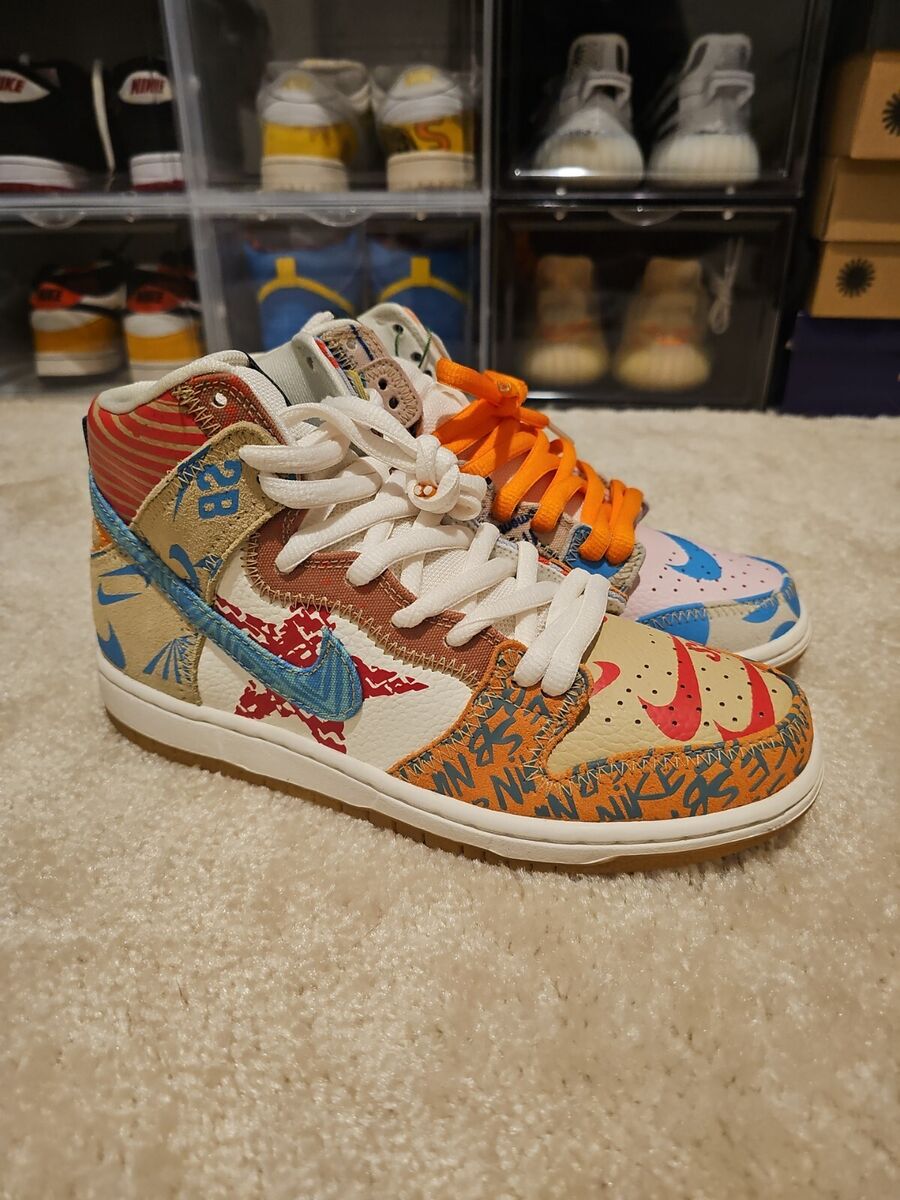 Preços baixos em Nike Thomas Campbell x SB Dunk High What Preços baixos em Nike Thomas Campbell x SB Dunk High What