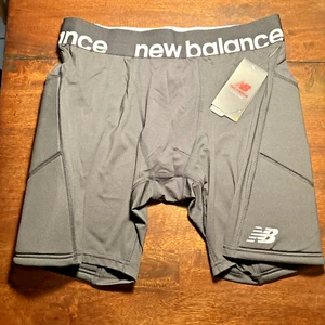 New Balance Men Fitted Padded Baseball/Softball Slider Shorts 9"in Inseam Sz XL - Picture 1 of 7