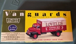 Vanguards Leyland Comet Box Van LOVELL'S Toffee livery VA18004 - Ltd Edition - Picture 1 of 2
