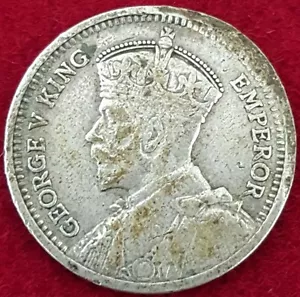 Old Error Coin 1933 New Zealand 3 Pence .500 Silver Coin George V KM#1 - Picture 1 of 2