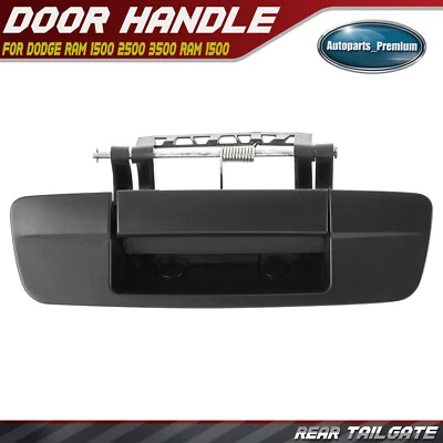 Manija de puerta trasera lateral negra para Dodge Ram 1500 2500 3500 Ram Foto 1 de 4
