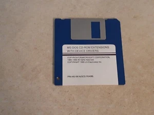 MS-Dos CD-Rom Extensions With Device Drivers CD Microsoft Diskette - Bild 1 von 2
