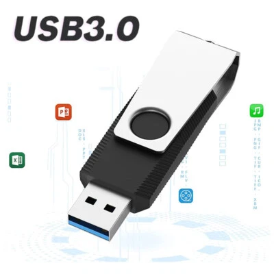 KOOTION 32/64/128GB USB 3.0 Memory Stick Flash Drive USB Swivel Thumb Drive Data Storage