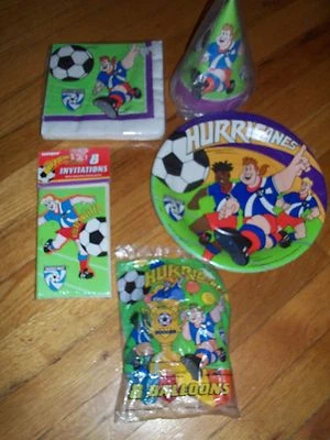 Hurricanes Soccer Jock Stone Birthday Party Supplies 5pc 1994 Unique  - Image 1 of 4