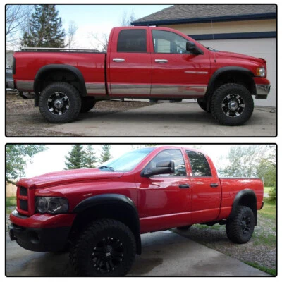 Guardabarros de rueda acampanado atornillable para Dodge Ram 1500 2002-2008 Ram 2500 3500 2003-2009 Foto 1 de 4